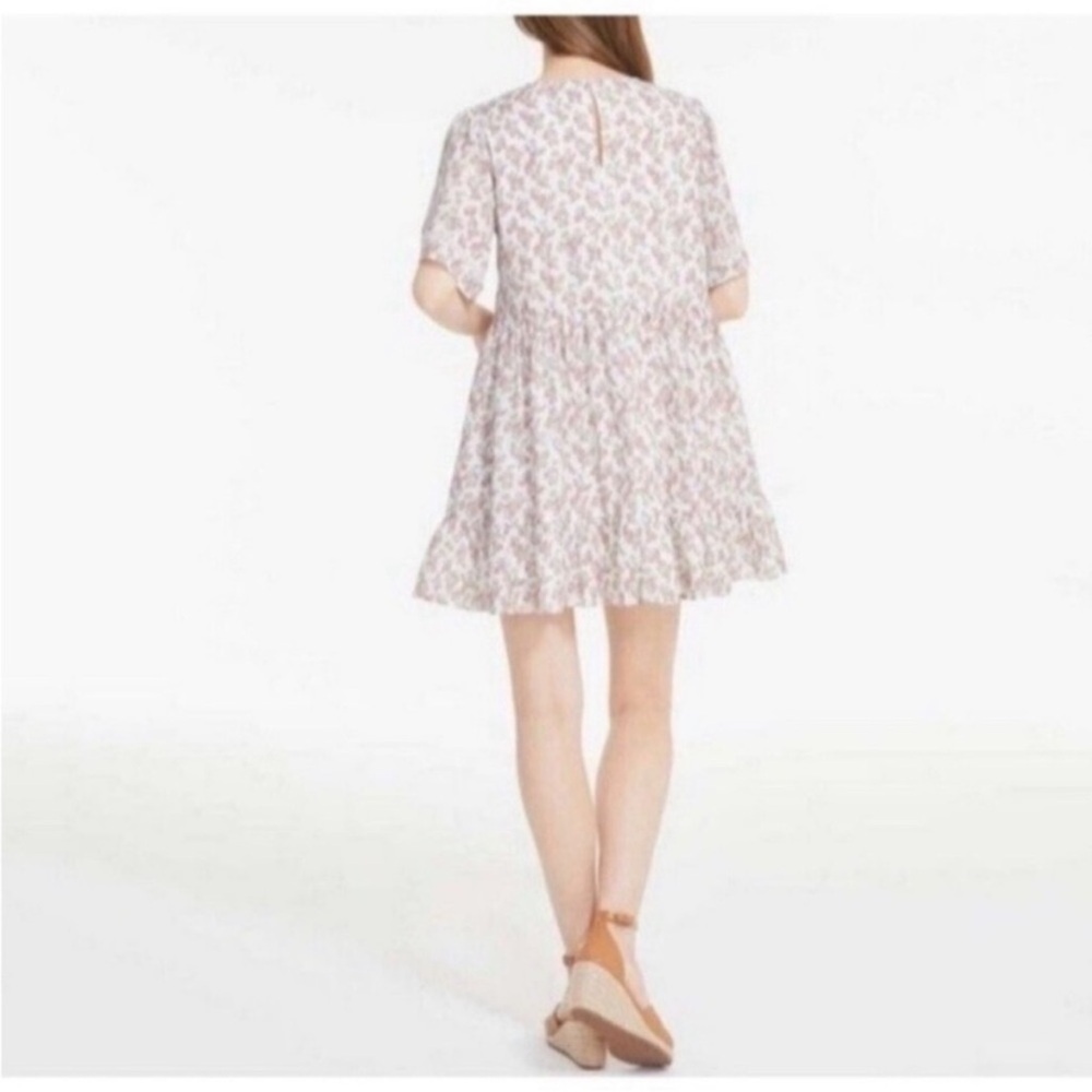 Jillian Harris X Joe Fresh Tiered Cotton Floral Mini Dress - Size Medium - Picture 4 of 11